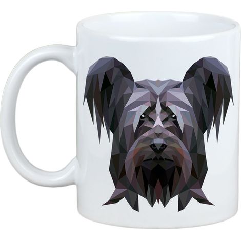 Tazza con foto di Skye Terrier e la scritta "Art-Dog" (cane geometrico). (1/5)