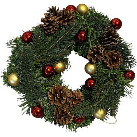 Weihnachtsschmuck Zogno, Strukturfarbe Rot, Grün