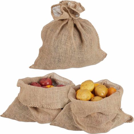 Lot de 3 sacs en jute (1/5)