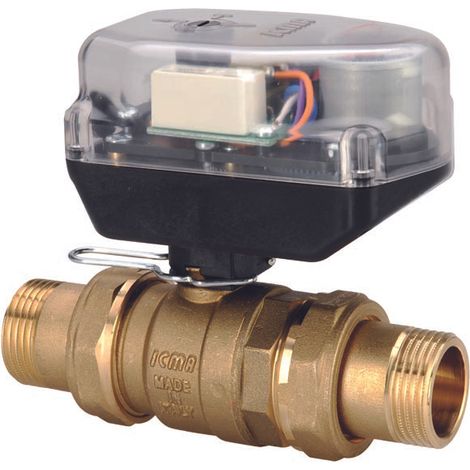 Motorisiertes 2-Wege-Kugelzonenventil Motorisiertes 2-Wege-Kugelzonenventil 3/4" 230vac