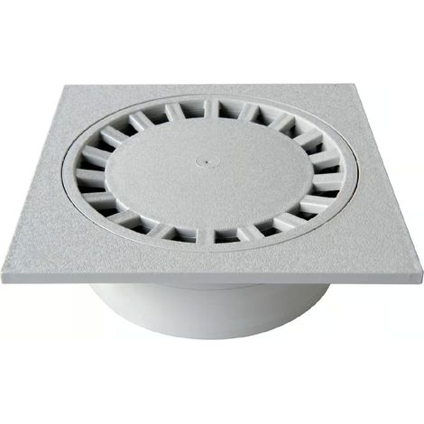 Chiusino sifonato in polipropilene ideale per una corretta canalizzazione del liquido -10 x 10 x h 4.6 cm
