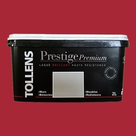 TOLLENS Peinture Prestige Premium Laqué Brillant Rouge passion 2 L (1/2)