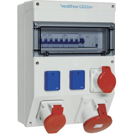 Walther Werke distribuidor de energía CEE robusto 400 V
