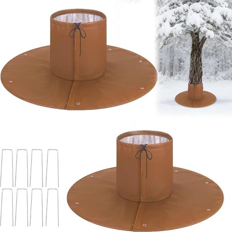2 Stück Palmenwurzel Frostschutzhaube, Kälteschutz für Bäume Pflanzen bis 30cm Durchmesser