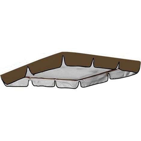 Canopy Remplacement Pour Balancelle De Jardin - Polyester Imperméable - Compatible Balancelle 2 Ou 3 Places - Dimensions Variées - 1 Pièce (1/5)