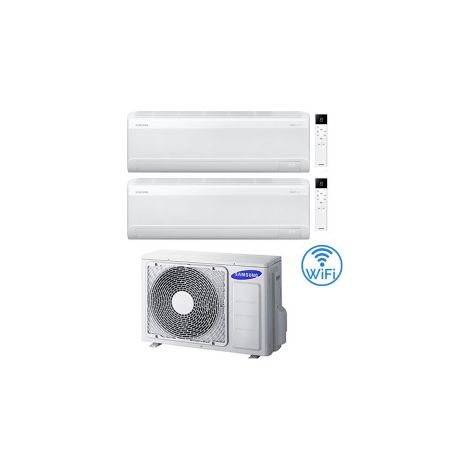 Samsung Windfree Avant S2 R32 Wifi Dual Split Inverter Klimaanlage 12000 + 12000 BTU mit E.U. AJ050TXJ2KG/EU NEU 2025 Klasse A+++/A++