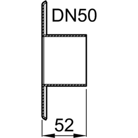 ACO Zulaufstutzen DN 50 fSinkamat-S/Z aus VA 1.4301, 0159.03.37