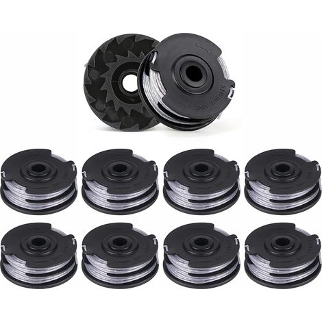 VURAHOME - F016800351 Lot de 10 bobines de fil de rechange pour débroussailleuse double ligne 6 m x 1,6 mm pour Bosch ART 30-36 LI, ART 30, ART 27 et ART 24 (1/5)