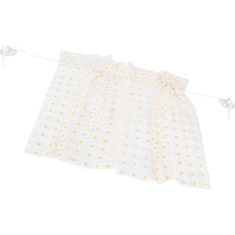 Rideau de voiture Daisy en dentelle, broderie pétale amovible, tulle décoratif (1/5)