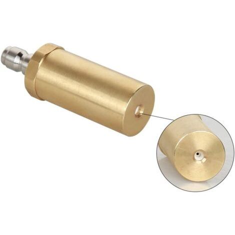 Buse Turbo Nettoyeur Haute Pression,3600 PSI Buse Turbo pour Nettoyeur Haute Pression Rotative Buse Rotative Haute Pression en Cuivre pur pour le Nettoyage du Jardin,Ouverture 1.2 (1/5)