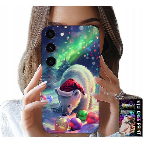 Custodia per Samsung Galaxy S23 Plus - Custodia con orsetti e palline di Natale + lamina (1/5)