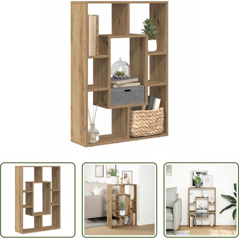Holzregal - Bücherregal Artisan-Eiche 63x20x90 cm Holzwerkstoff (1/5)