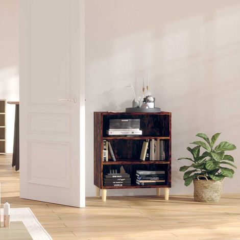 813188 vidaXL Sideboard Smoked Oak 57x35x70 cm Engineered Wood (1/5)