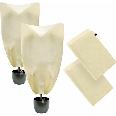 Housse de Protection pour Plantes,Housse Protection Plante Hiver,Voile D'hivernage Plante,Protection Hivernale pour Plantes, 2 Pack,10080 CM & 8060 CM (1/5)