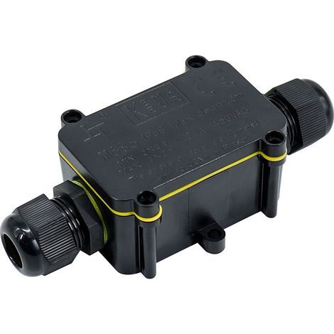 boîtes de jonction étanche IP68, connecteur d'éclairage extérieur de boîte de jonction à 2 voies, connecteur de câble étanche externe de presse-étoupe en plastique de 4 mm à 11 mm (1/5)