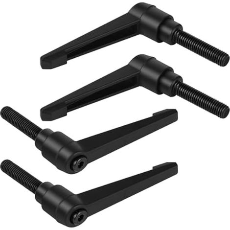 4PCS Poignées de Serrage Réglables M10-40mm, Poignée de Levier de Serrage Rapide en Acier avec 40mm Goujon (1/5)