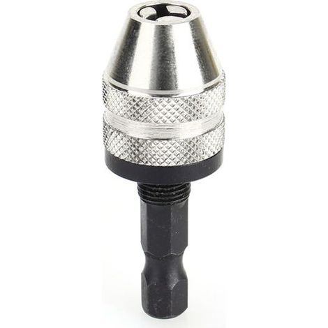 Convertisseur d\'adaptateur à tige hexagonale, mandrin de foret sans clé à changement rapide de 1/4 "0.3 3.6mm (1/5)