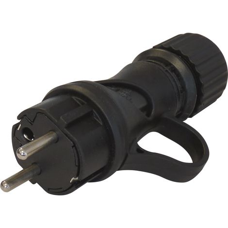 Fiche caoutchouc schuko 2p+e 16a ip44 FANTON - 17915