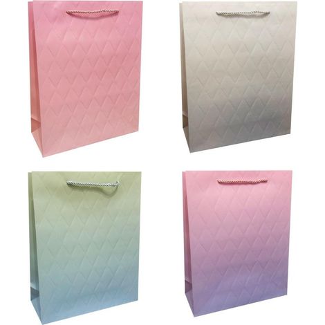 Bolsa de regalo con degradado en forma de S y relieve mixto