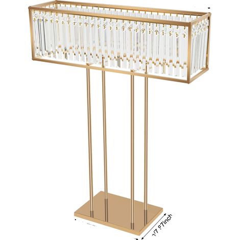 Stand de Fleurs, Design Moderne, Construction Durable en Cristal et Fer, Or (1/2)