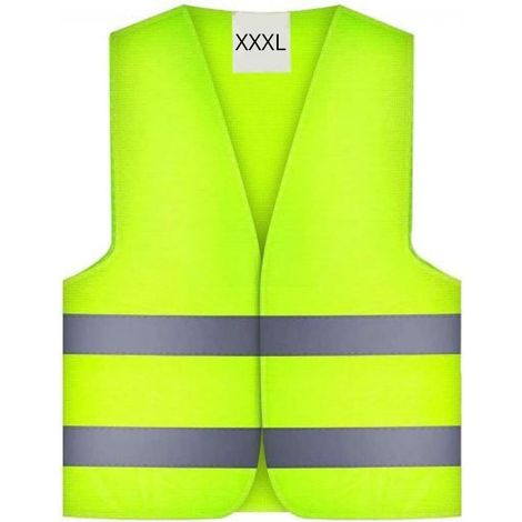 Giubbotto Catarifrangente XXXL Emergenza Auto Gilet Fluorescente (1/5)