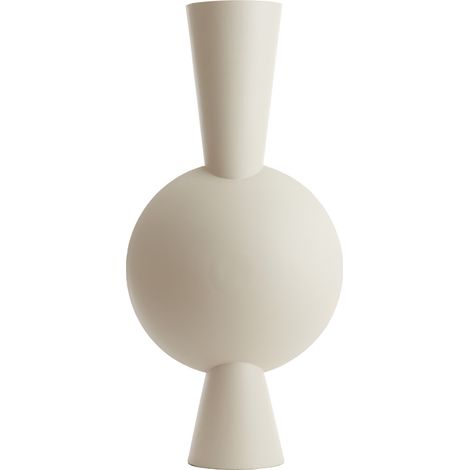 Vaso KAVANDU in metallo crema di Light & Living – 47x26x100 cm