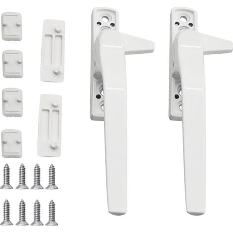 Cerradura de manija de ventana de 2 piezas, cerradura de ventana, cerradura de manija de puerta, cerradura de seguridad infantil para ventanas, cerradura de manija de ventana