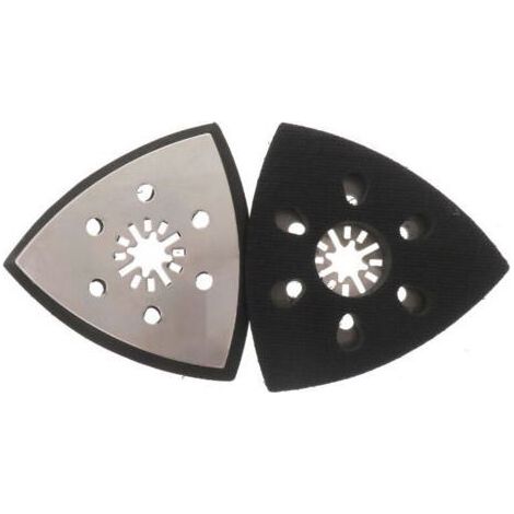 Lntyq 4-teiliges dreieckiges Schleifpad, dreieckiges Schleifpad, Multifunktionswerkzeug-Zubehör, dreieckiges Schleifpad, dreieckiges Schleifpad (93 mm) (1/5)