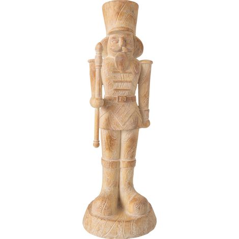 Casse noisette décoratif effet bois beige - beige effet bois