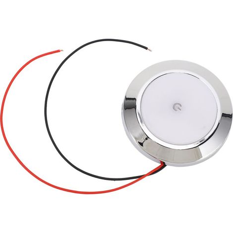 Plafonnier intérieur LED en forme de dôme pour camping-car, 2.8 pouces, DC 12V, avec interrupteur tactile marche/arrêt, pour Yachts (1/5)