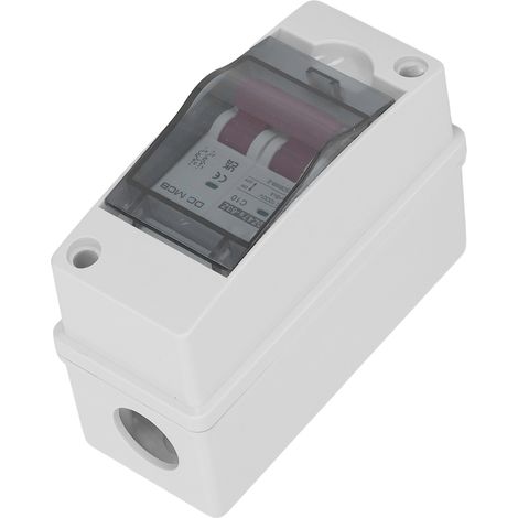 Interrupteur sectionneur DC 2P IP65 étanche 1000V 10A pour système solaire photovoltaïque, disjoncteur miniature (1/5)
