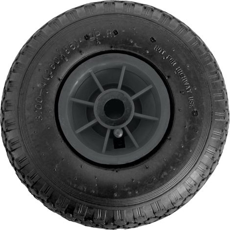 Sackkarrenrad 260x85 mm 3.00-4 Nabenlänge 75 mm Luftbereifung Ersatzrad Bollerwagenrad 4 PR grau (1/4)
