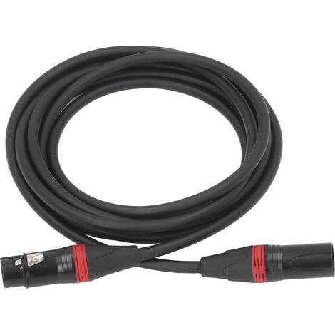 XLR-Stecker auf XLR-Buchse, symmetrisch, 3-polig, für Mikrofon, Audio, Bühne, Lautsprecher und Radiosender (1/5)