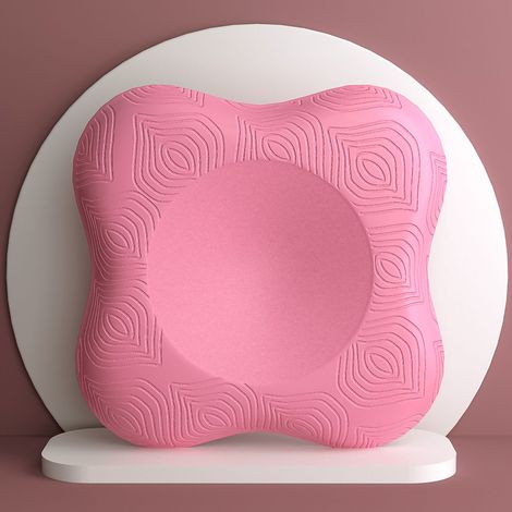 Genouillère/coudelière plate avec coussin épais, antidérapante et absorbant les chocs, tapis de yoga et de fitness rose sakura (1/5)