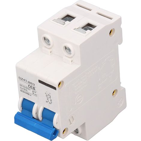 Disjoncteur DC 2P Photovoltaïque 20A, Protection Surcharge Haute Sensibilité, Interrupteur 12-240V CC 4kA (1/5)