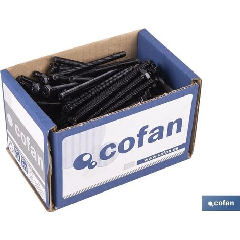 Pack 50 tornillos hexagonales DIN-933 C-10.9 M-6 X 40 Z