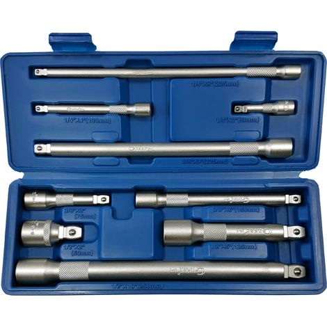 KIT SET PROLUNGHE ESTENSIONI ADATTATORE 1/4" 1/8" 1/2" SET 9pz CONDOR