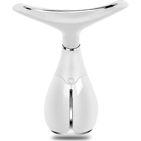 Appareil de massage facial pour femmes, appareil portable pour les soins de la peau, kit de massage facial électrique, température de 455 °C et 3 modes de massage (blanc).