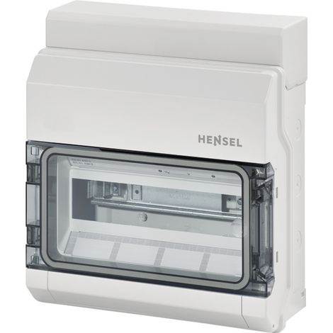 Hensel 6100000 KV 9112 Kleinverteiler Aufputz Anzahl Teilungen = 12 Anzahl Reihen = 1 Inhalt 1 St. (1/2)