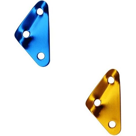 2 pièce boucle de corde à vent triangulaire en alliage d'aluminium, accessoires de boucle de corde antidérapante, corde d'ombrage de tente extérieure à boucle réglable, corde d'auvent de tente