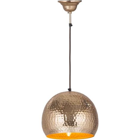Lampe Suspension Design "Fabricia" 27cm Or (1/2)