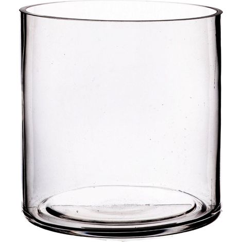 Regalo Italiano Vaso in Vetro Decorativo D 15 Cm H 15 Cm – Vaso Moderno per Fiori e Arredo