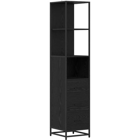 Maison Exclusive - Badezimmermöbel-Set Schwarz Eichen-Optik 35 x