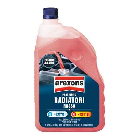 LIQUIDO RADIATORI PRONTO ALL'USO ROSSO AREXONS 2 lt - AREXONS