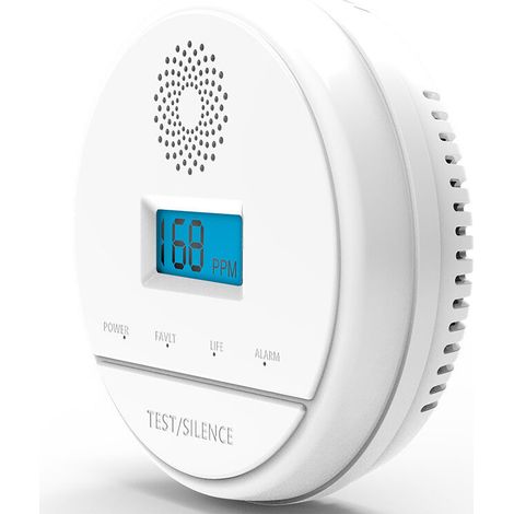 Carbon monoxide detector - LCD digital display - Compliant with standard (1/5)
