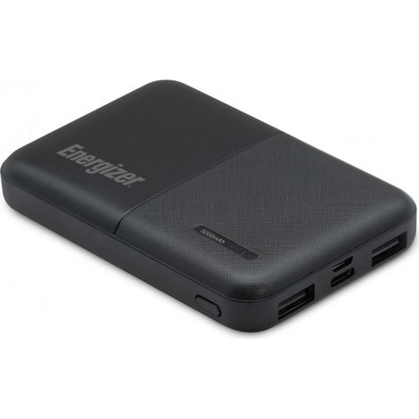Batterie de secours 5000 mAh 2 USB-A+1 USB-C Max Series - noire