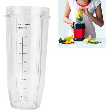 Gobelet de rechange de 946 ml (32 oz) compatible avec les accessoires pour blender Nutri Ninja 1000 W (1/5)