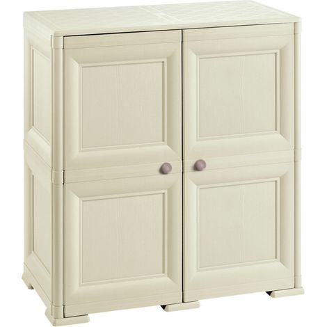 Tontarelli Schrank 2 Module 1 Tür Angora Omnimodus 40x43x85,5 Cm