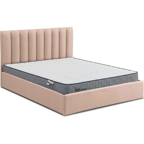 Pack Lit Coffre & Matelas "Dream & Goodream" 180x200cm Beige
