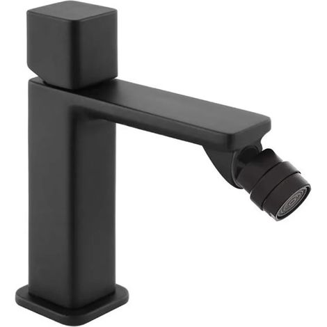 Miscelatore bidet in ottone nero opaco con piletta click clack Lotus (1/2)